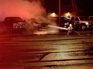Fire Extinguished Overnight in Rice Lake Car Dealership Parking Lot Article Image