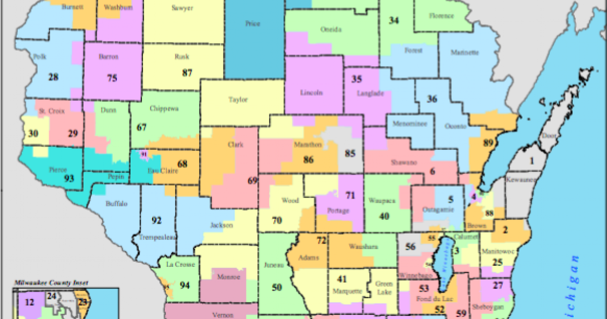 76th Assembly District Wisconsin Map Map