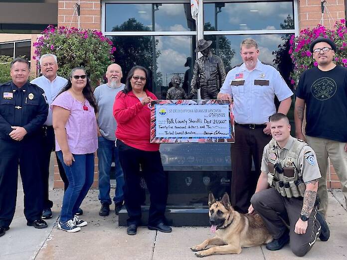 St. Croix Tribal Council Donate 25k To Polk County Sheriff s