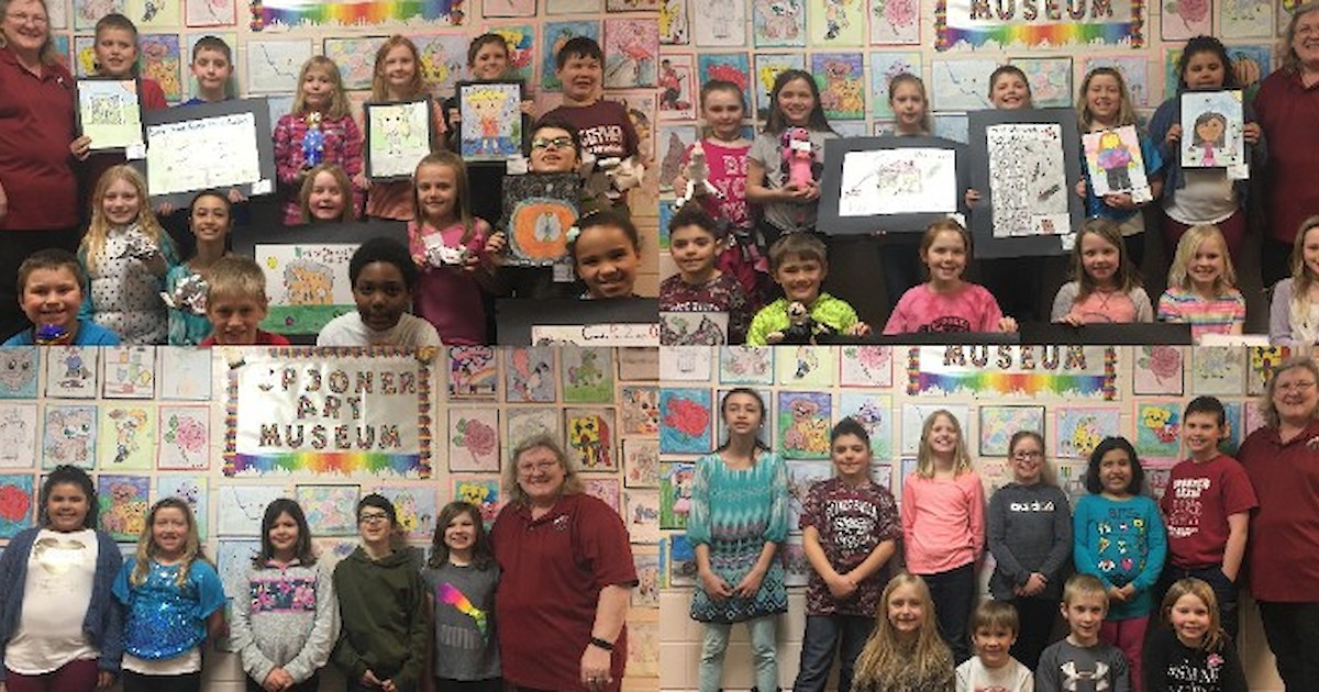 Spooner Elementary Students Have Art Showcased | Recent News ...